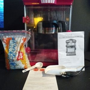 West Bend Popcorn machine with ALL Warranties and Bag of Popcorn!!!?